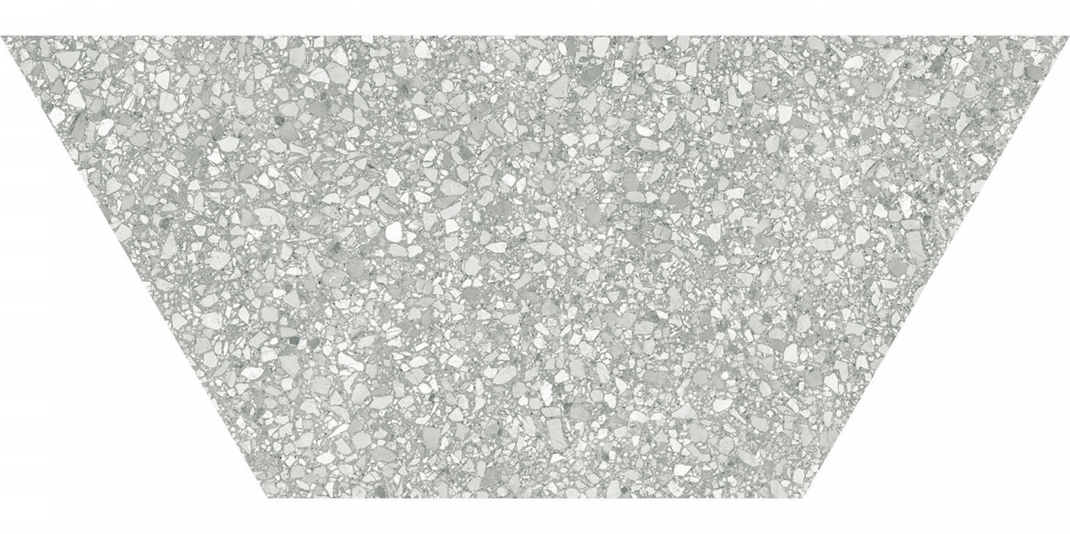 Bahia Grey 10x24 Half Hex | Aphelion
