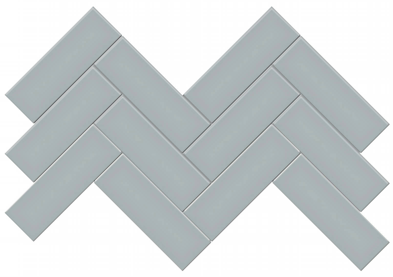 Triton II Denim 2x6 Matte Herringbone Mosaic | Aphelion