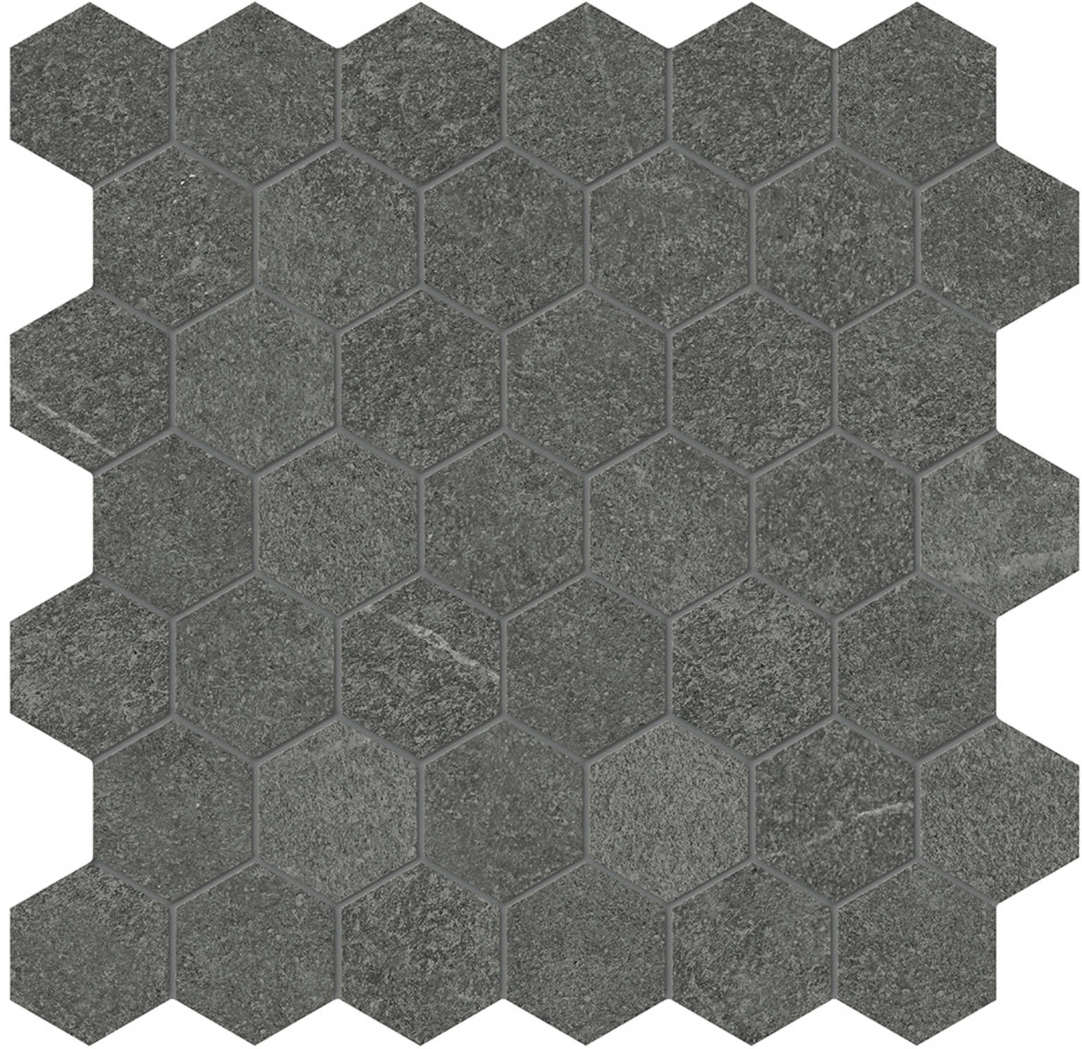 Temper Ashen 2" Hex Mosaic | Aphelion Collection