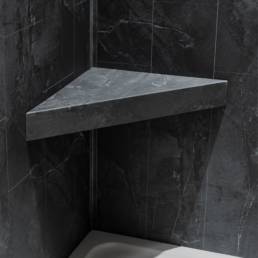 Iron Veil Shower Bench 26x18.63x3 | Aphelion Collection