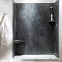 Iron Veil Shower Wall Kit 32x60x78 | Aphelion Collection