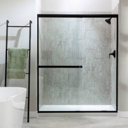 Pebble Glow Shower Wall Kit 32x60x78 | Aphelion Collection